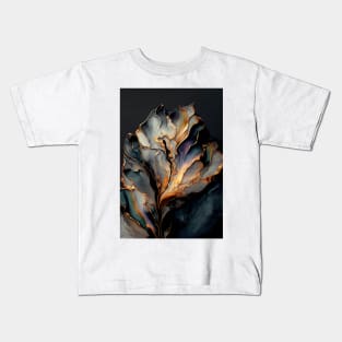 Tulip Triumph - Abstract Alcohol Ink Resin Art Kids T-Shirt